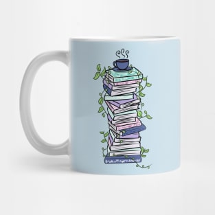 Pastel vine book stack Mug